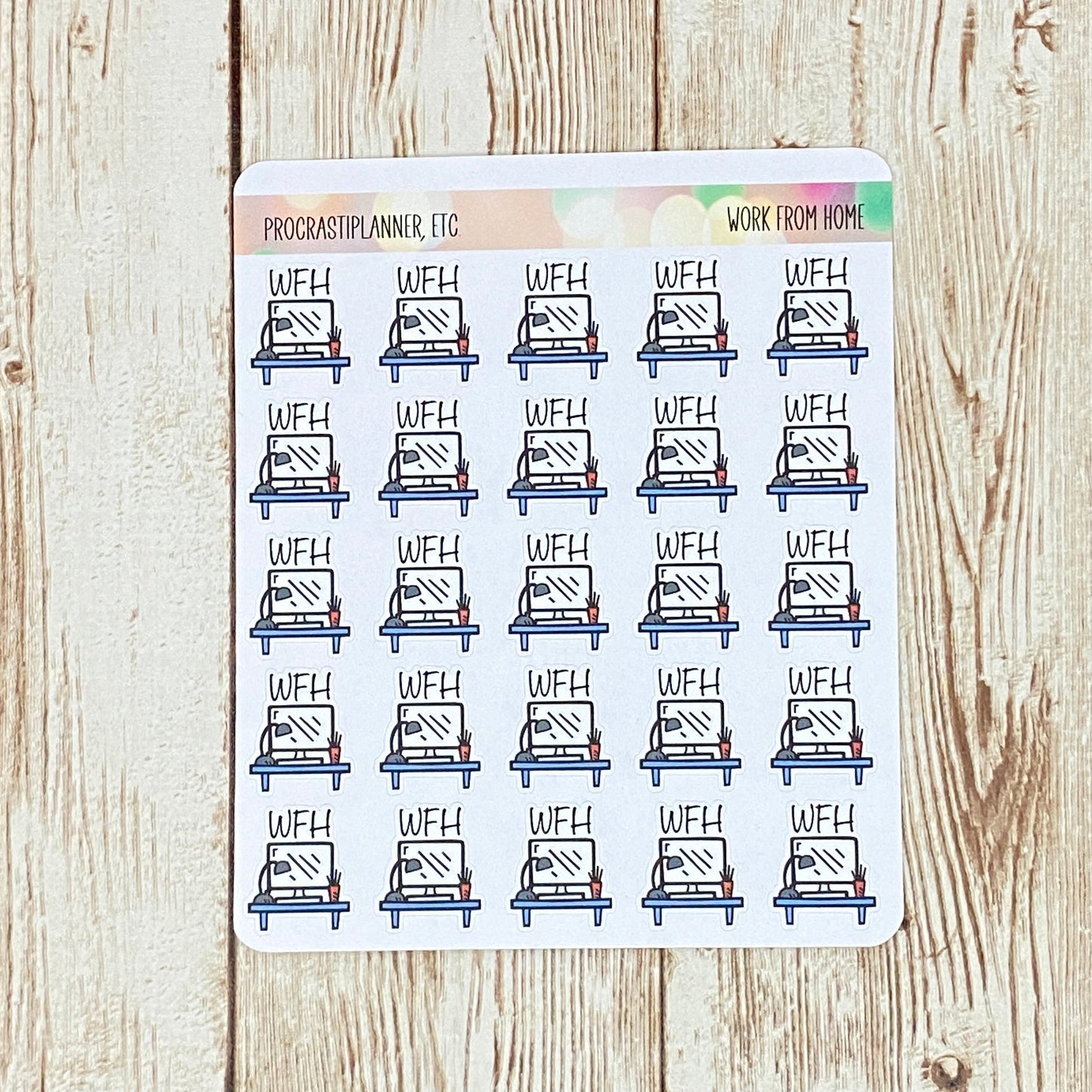 Virtual Normal - Work From Home Planner Sticker