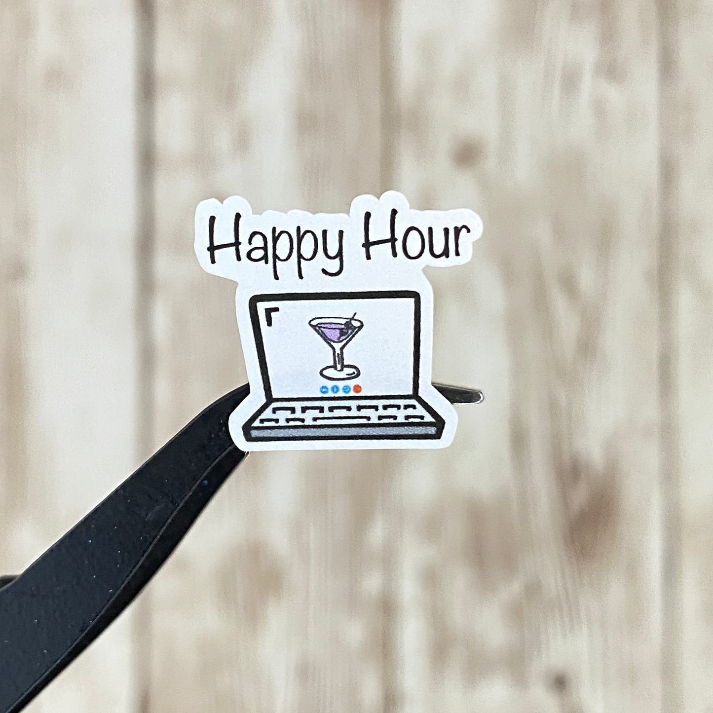 Virtual Normal - Happy Hour Laptop Planner Stickers