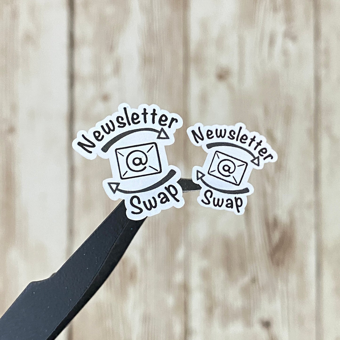 Newsletter Swap Book Launch Planner Stickers Regular and Mini Size