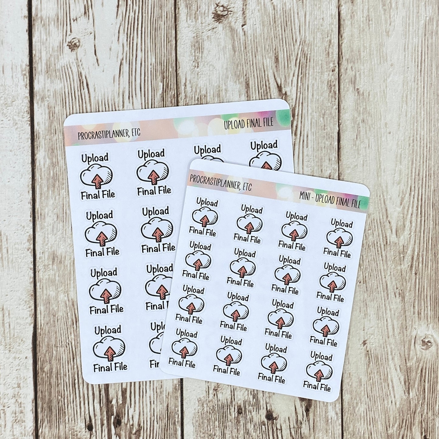 Upload Final File Book Launch Planner Stickers Regular and Mini Size