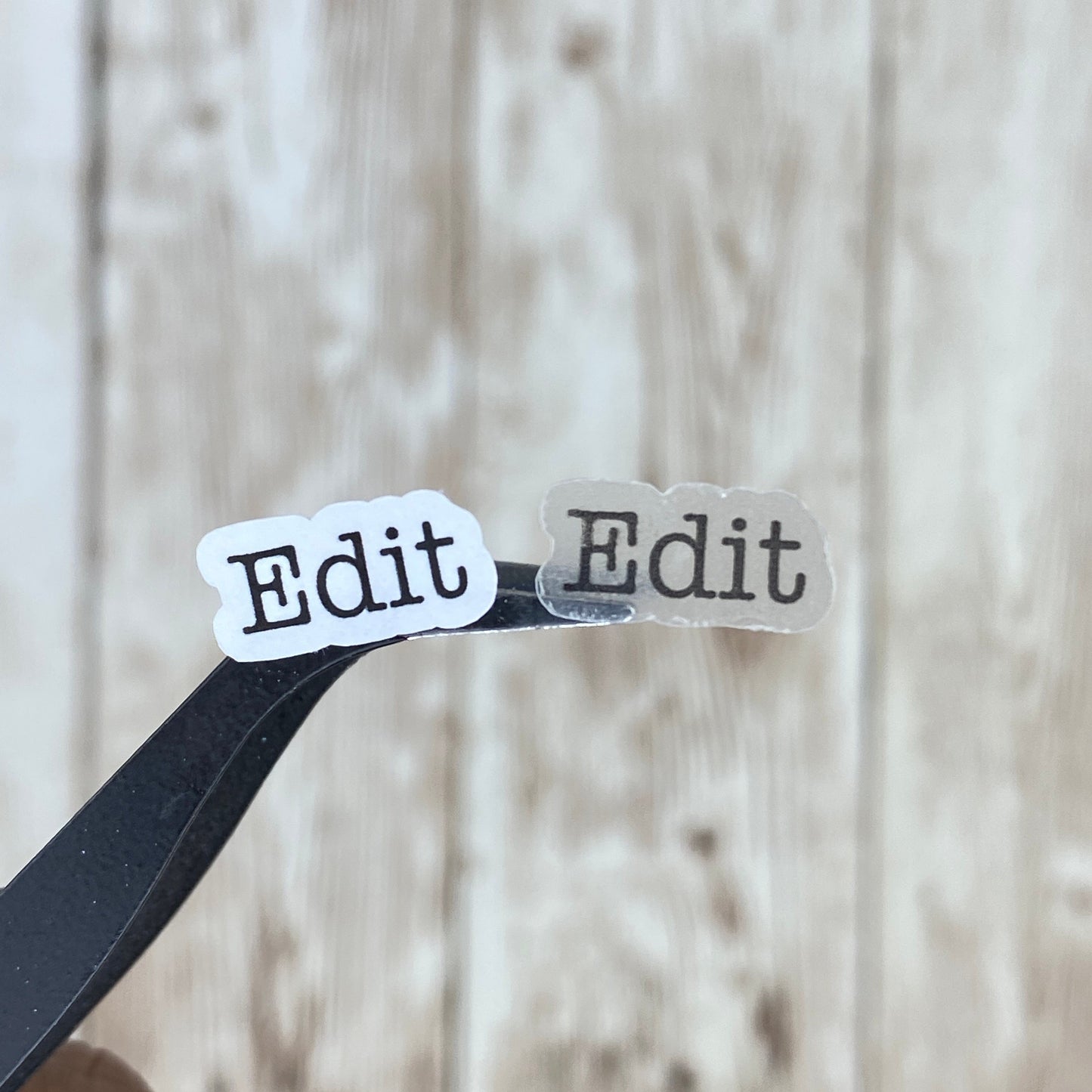 Writing Prompts Text Only Planner Stickers in White Matte and Clear Matte Paper