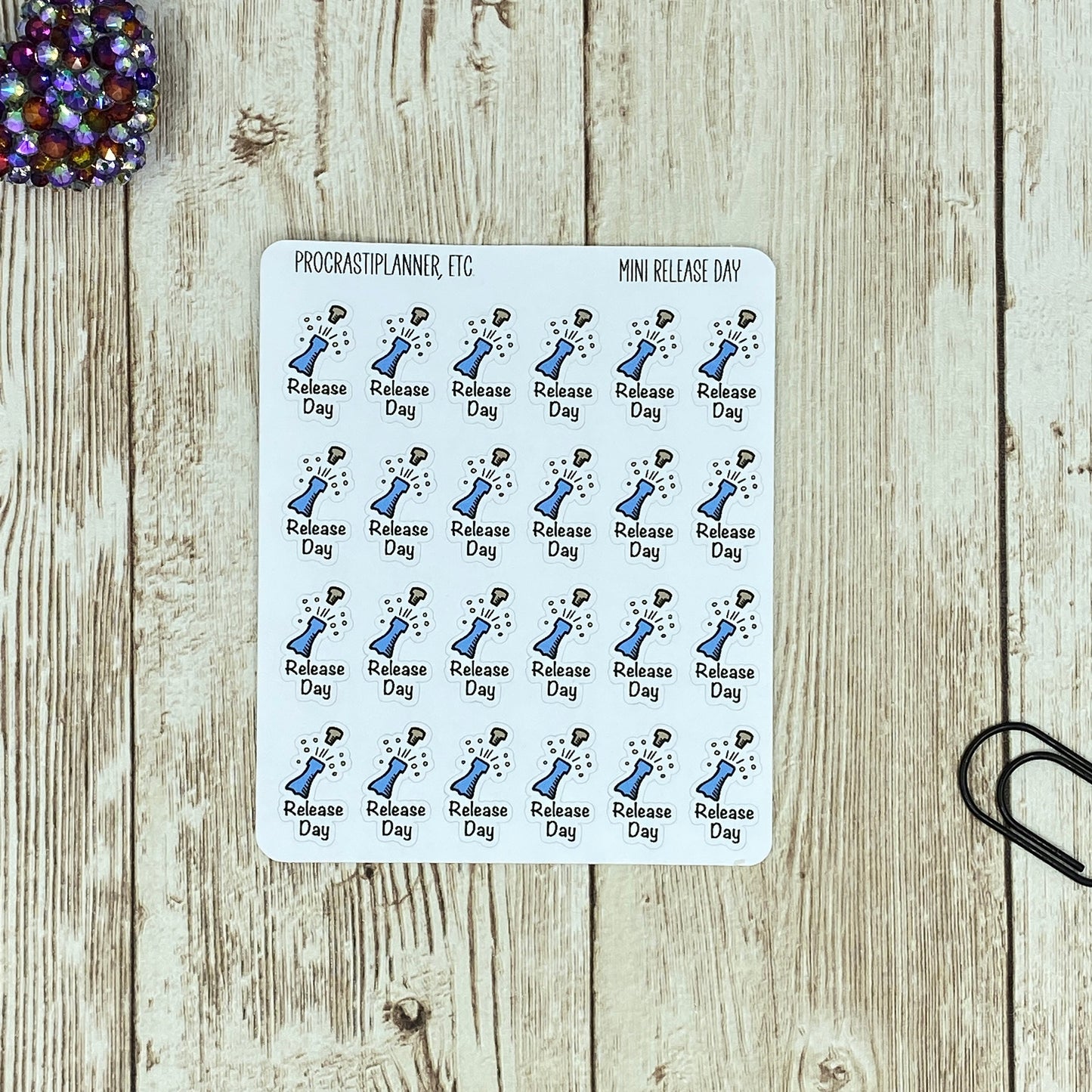 Release Day Book Launch Planner Stickers Regular and Mini Size