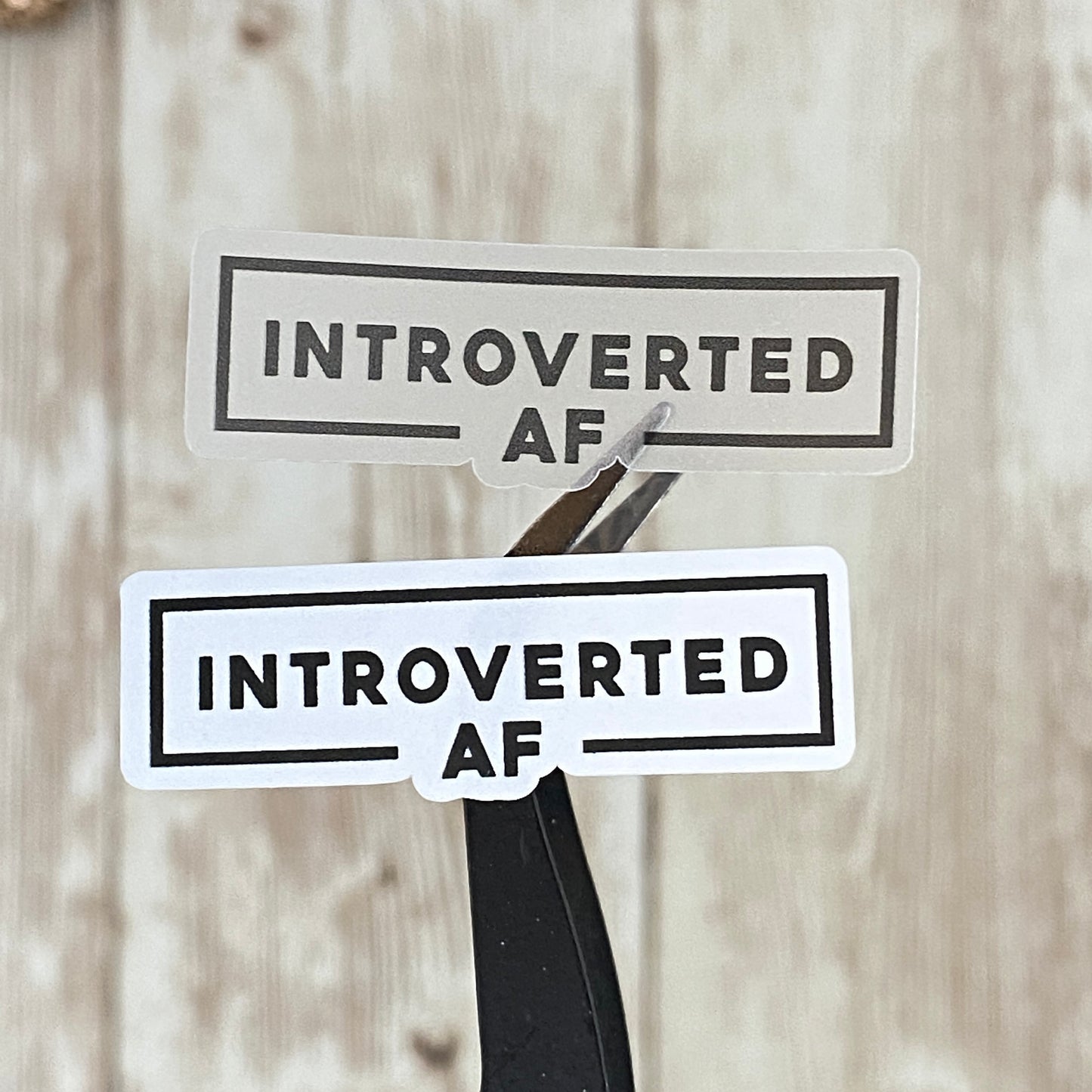 Introvert Quotes Planner Stickers Stickers - Clear or White Matte Paper for Bullet Journals, Notebooks and Planners