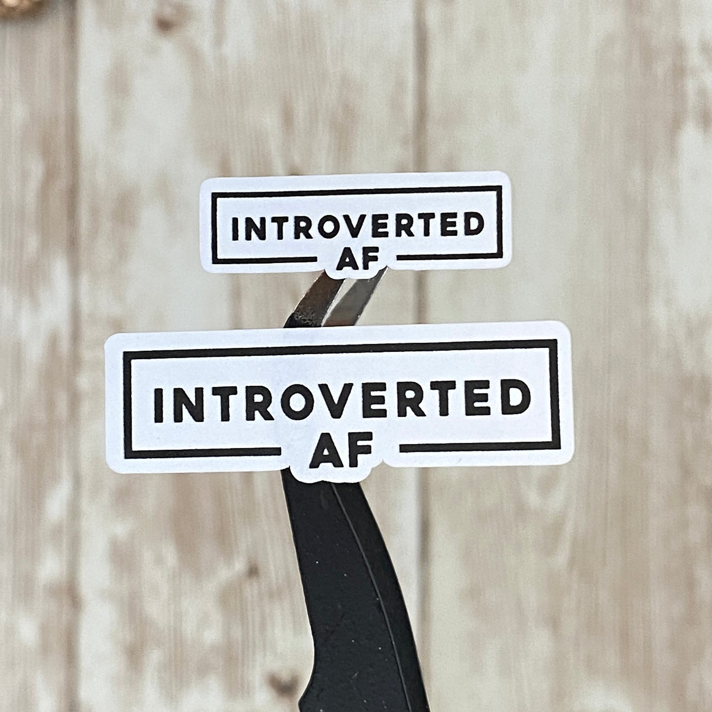 Introvert Quotes Planner Stickers Stickers - Clear or White Matte Paper for Bullet Journals, Notebooks and Planners