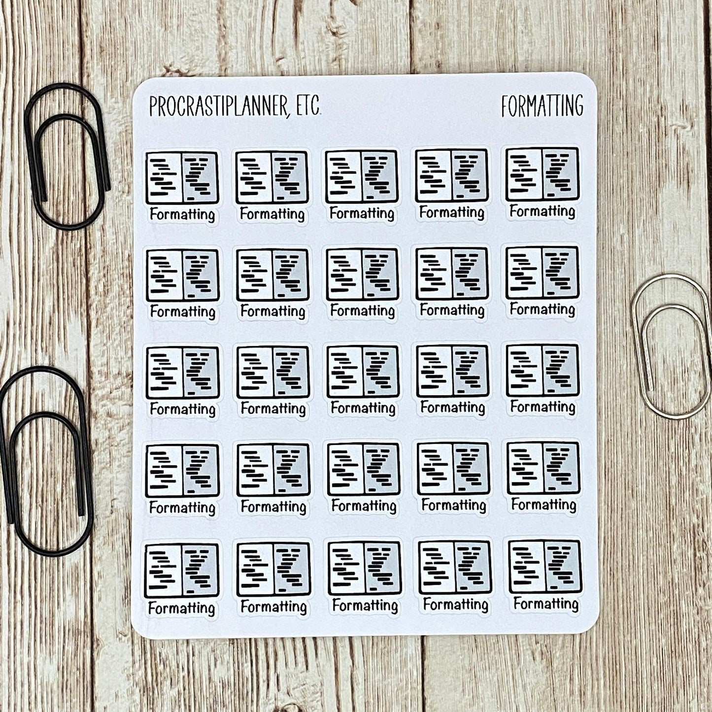 Formatting Icon Planner Stickers for Authors Bloggers