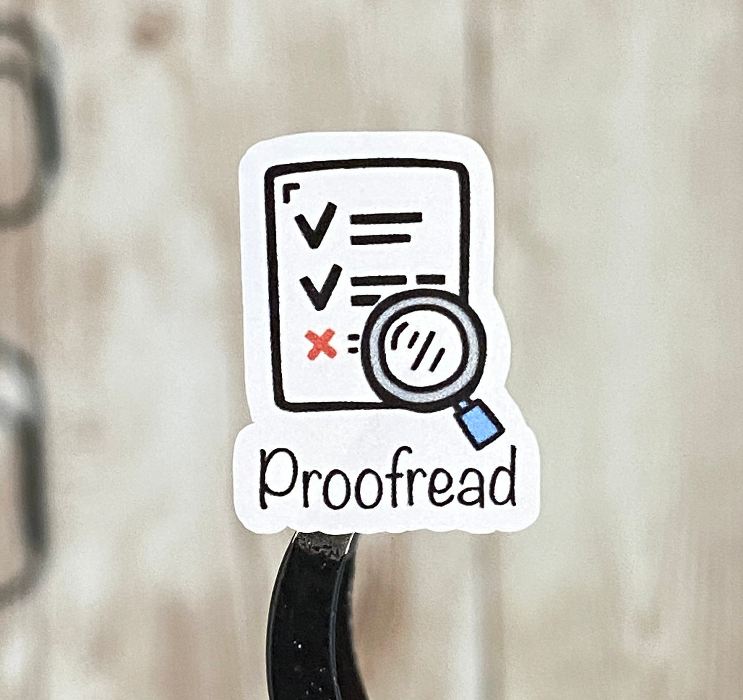 Proofread Icon Planner Stickers for Authors Bloggers Editors