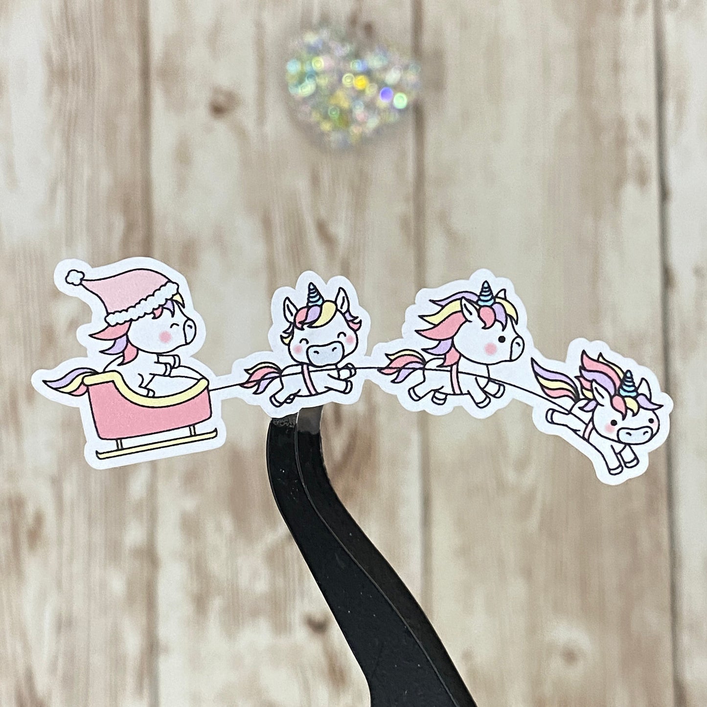 Unicorn Christmas Holiday Planner Planner Stickers