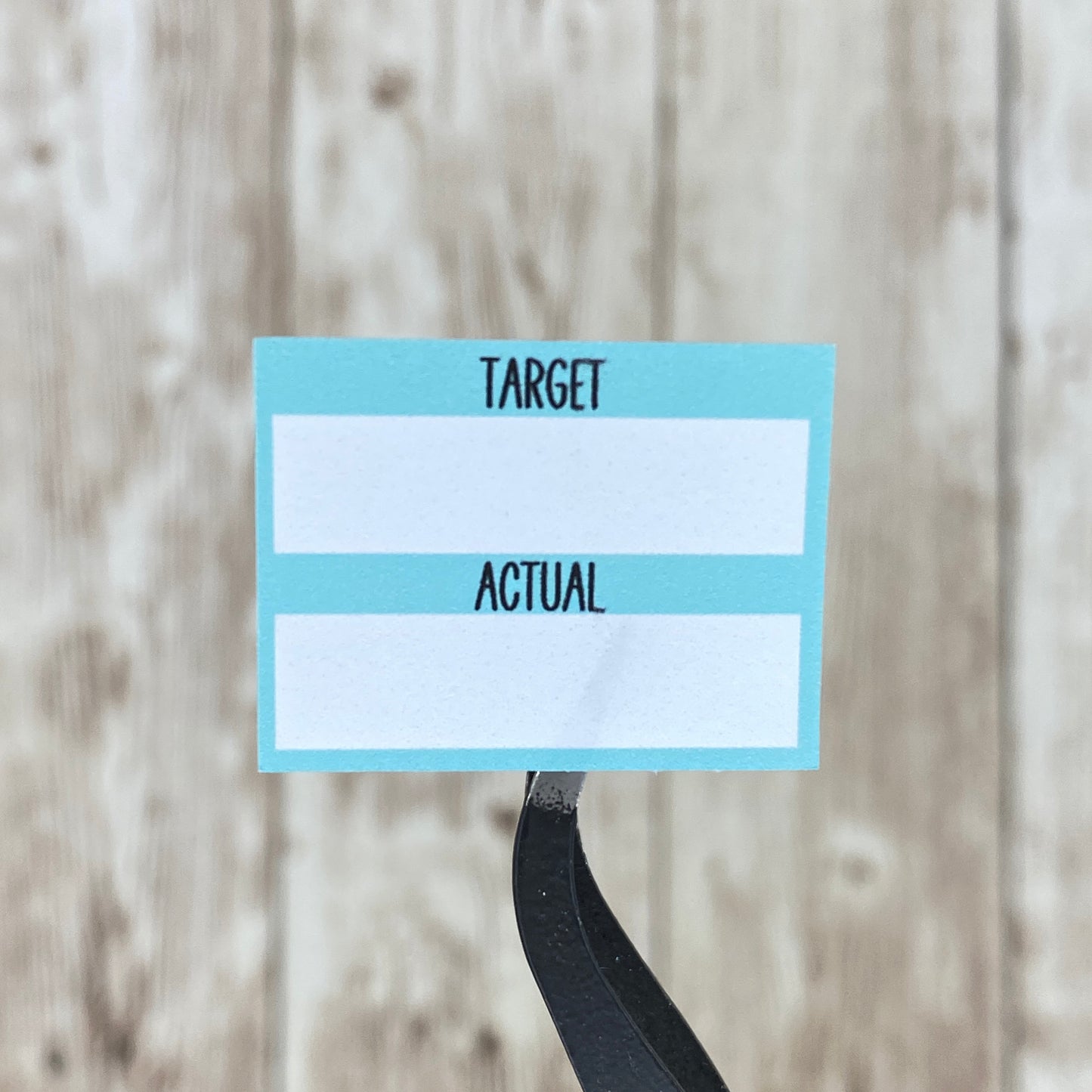 Target/Actual Tracking Sticker Sheet - Planner Stickers for Agendas, Journals and Scrapbooking