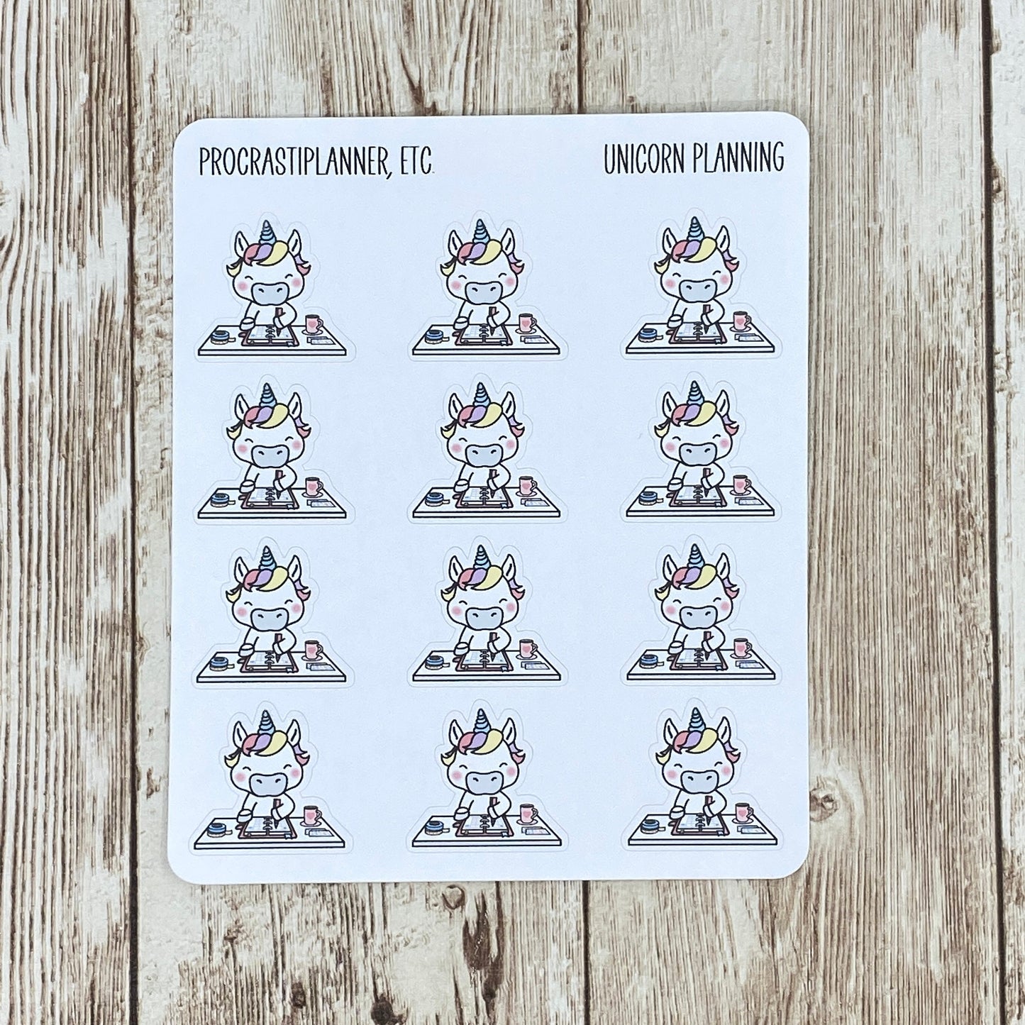 Unicorn Planning - Planner Stickers
