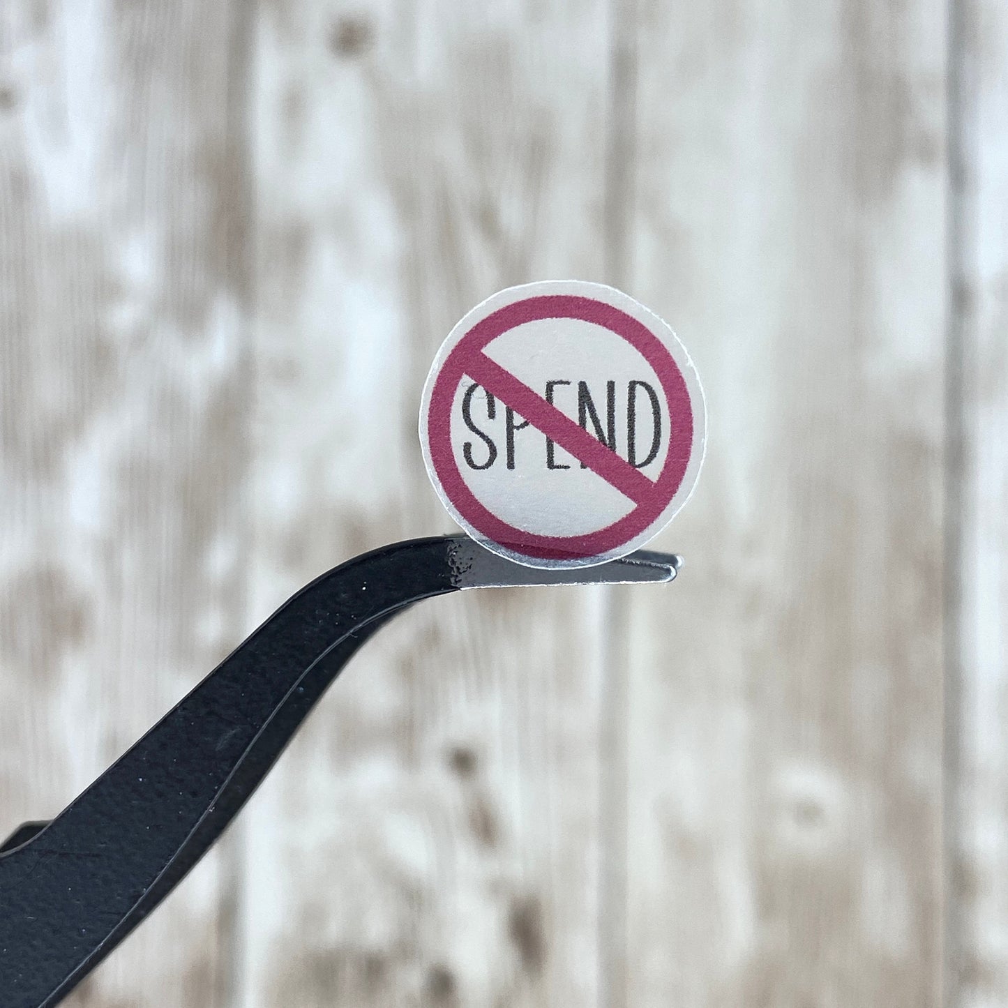 No Spend Circle Planner Stickers for Agendas, Journals and Scrapbooking