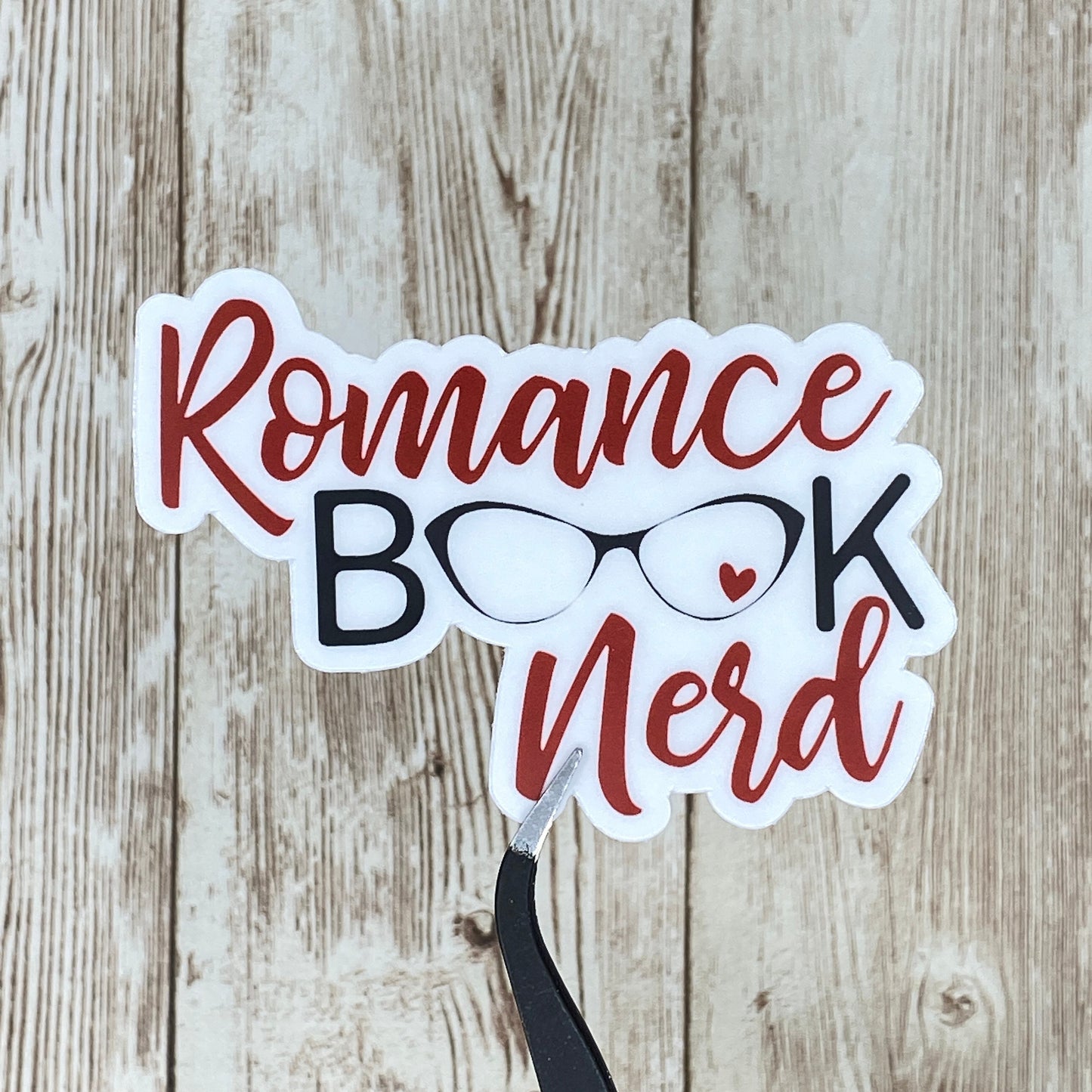 Romance Book Nerd Waterproof Sticker, Decal