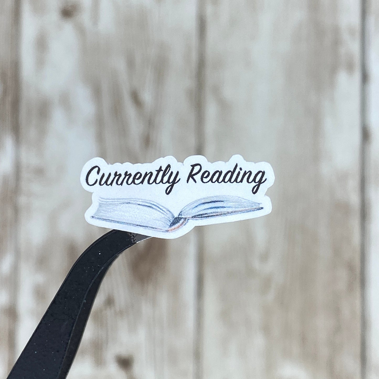 Currently Reading with Book Planning Stickers for Planners and Reading Journals Book Bloggers