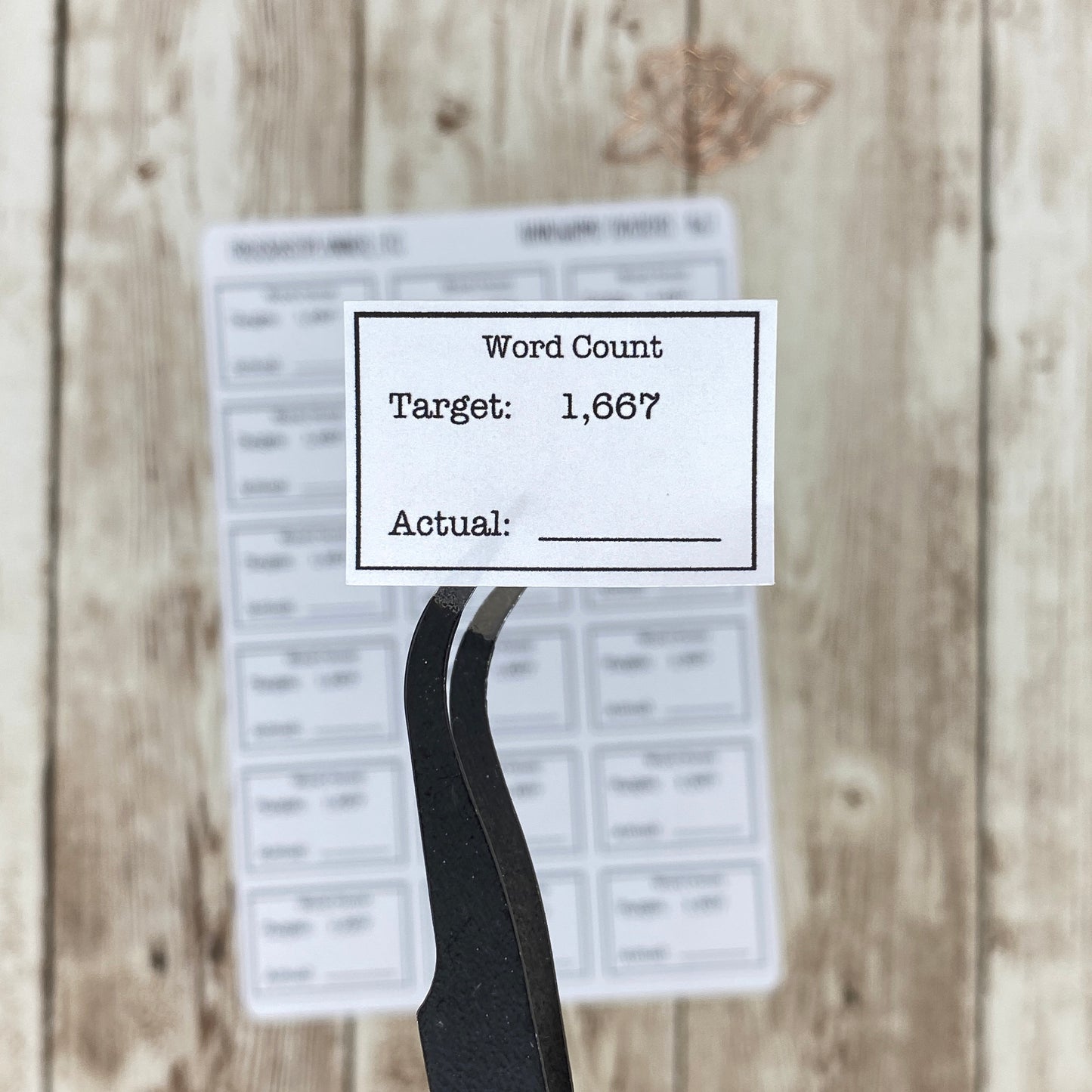 NaNoWriMo Pre-Filled or Blank Work Count Tracker Planner Stickers for Authors, Writers, Writing Sprints