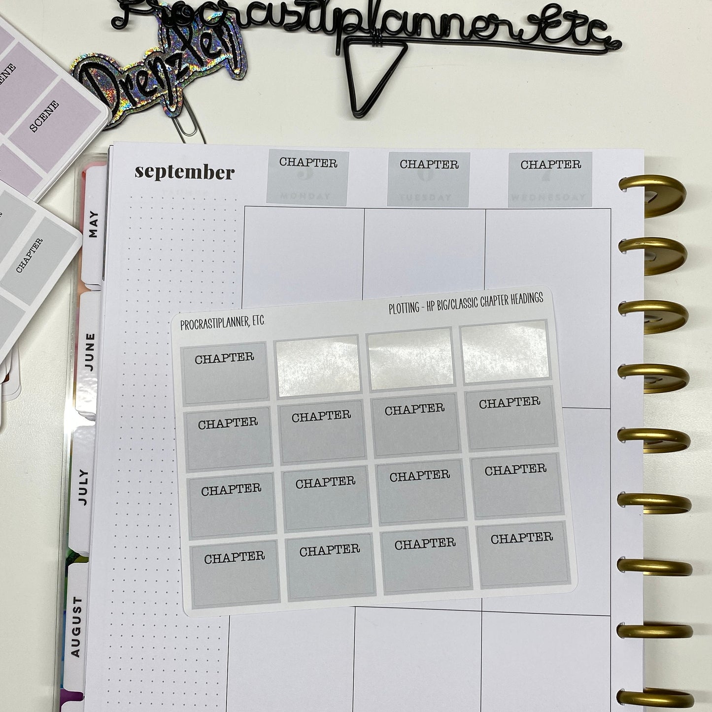 Plotting - Chapter & Scene Headings Planner Stickers