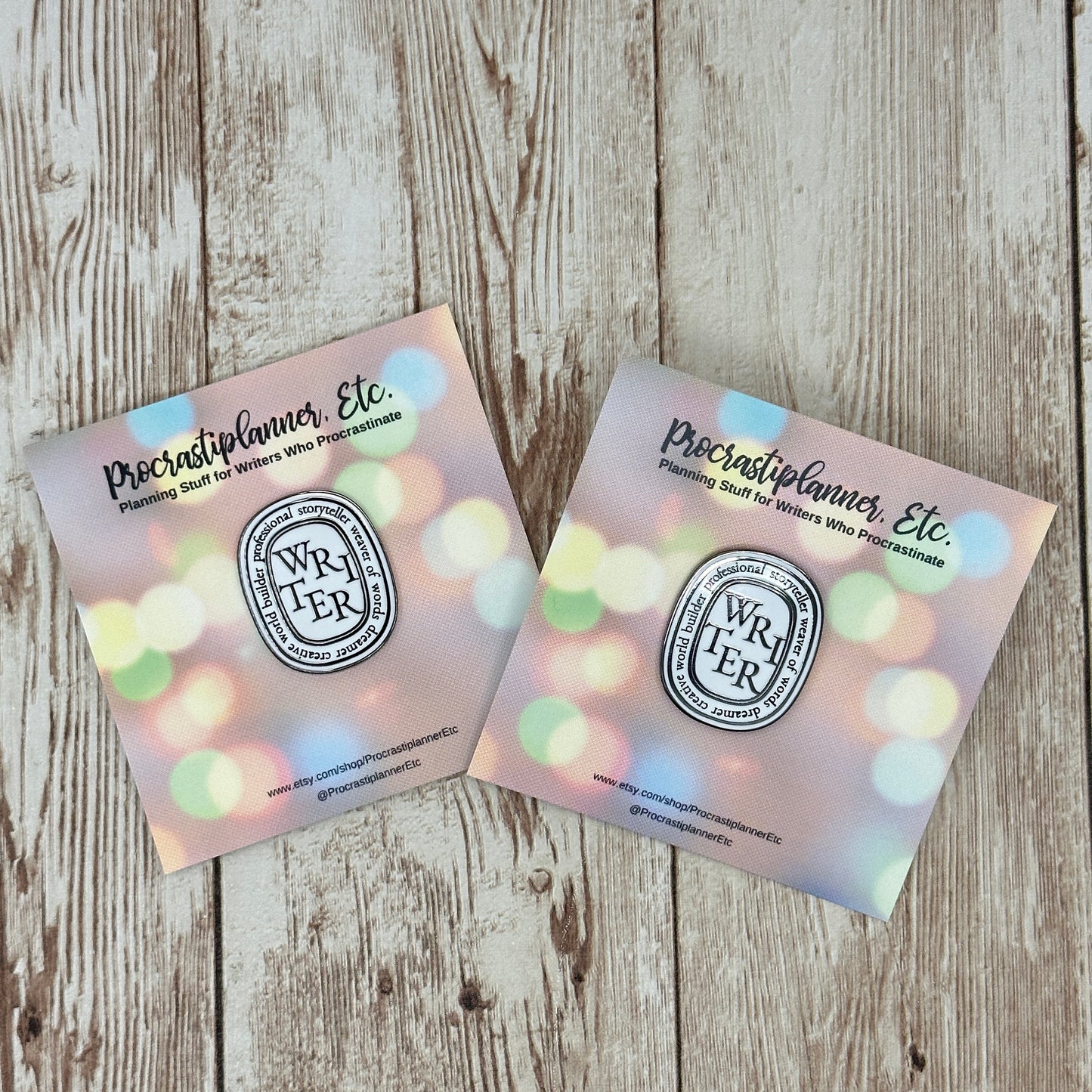 Writer Enamel Pin or Magnet
