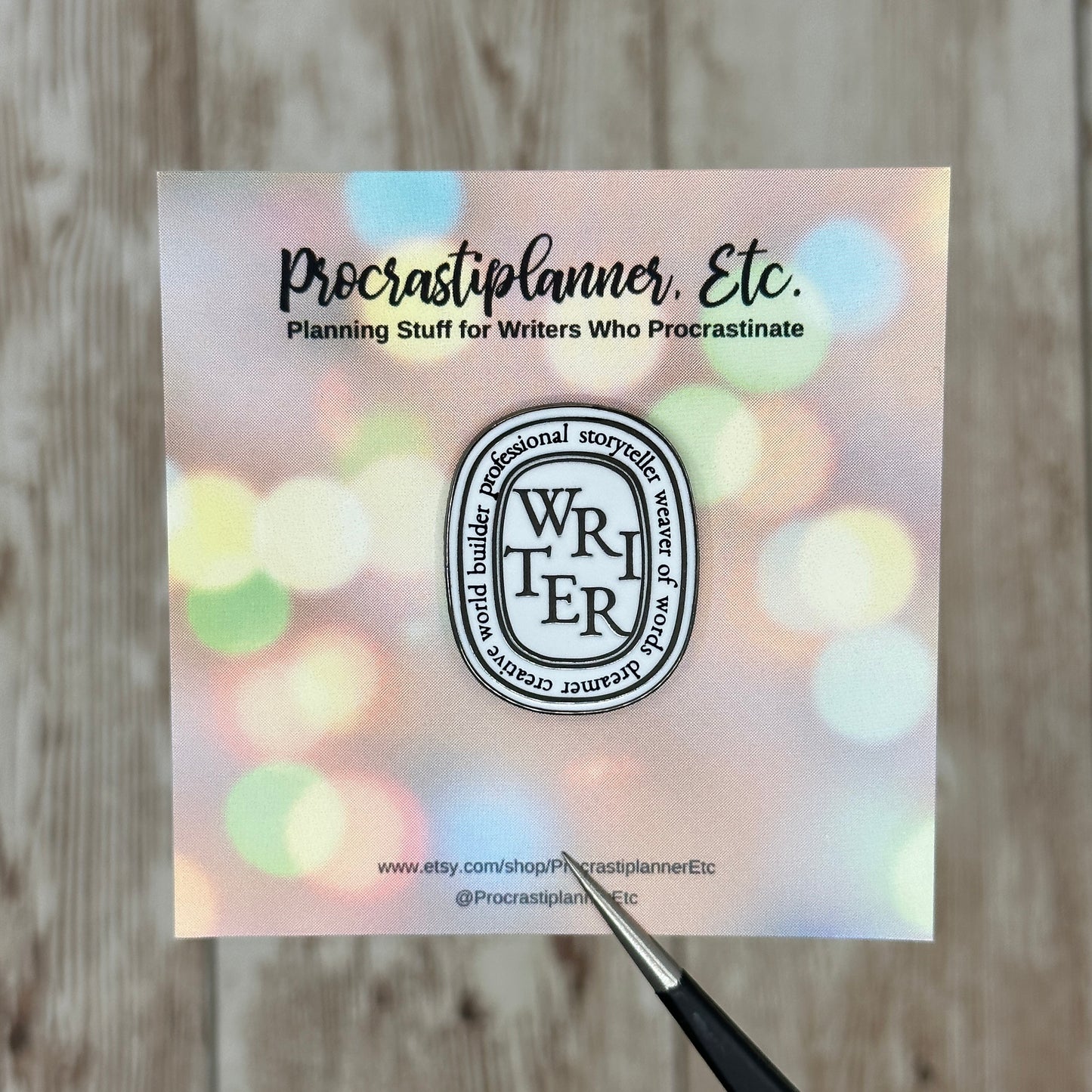 Writer Enamel Pin or Magnet