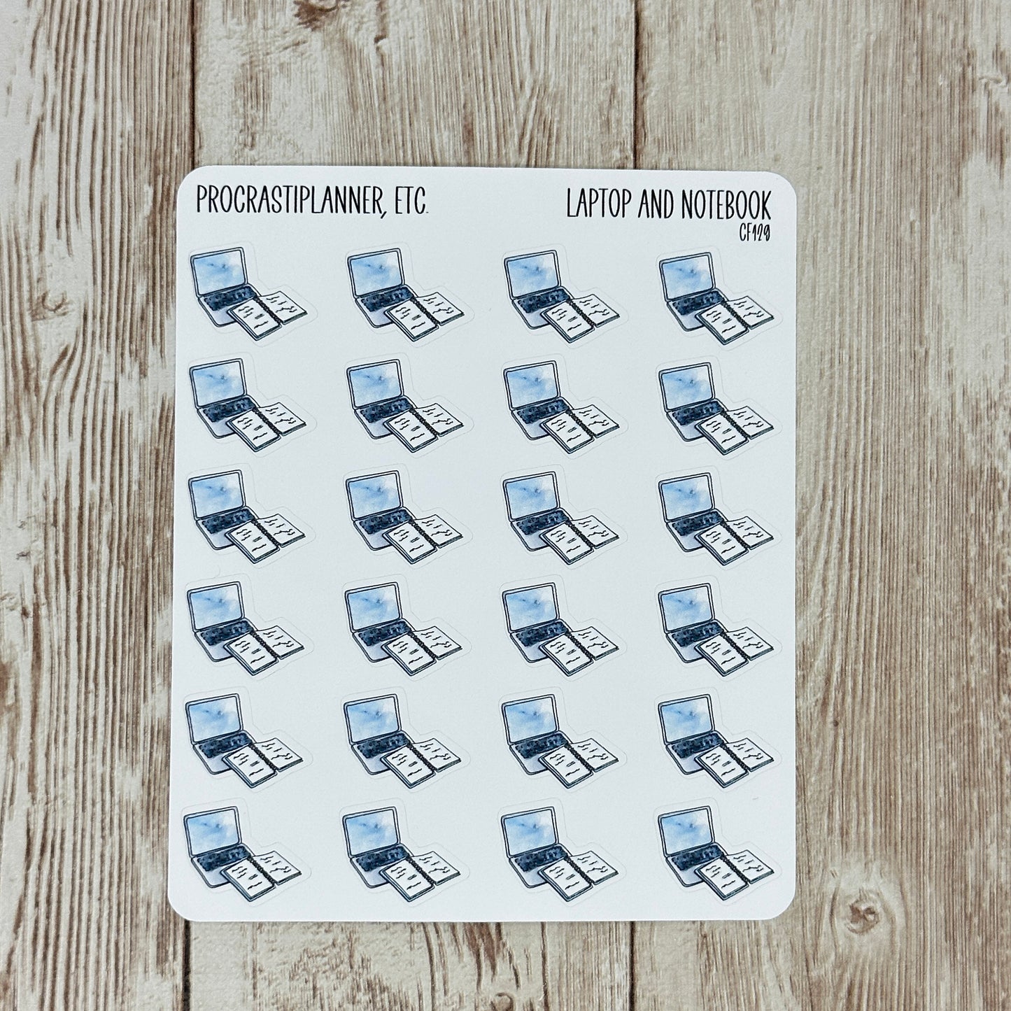 Laptop and Notebook Planner Stickers for Agenda and Bullet Journaling