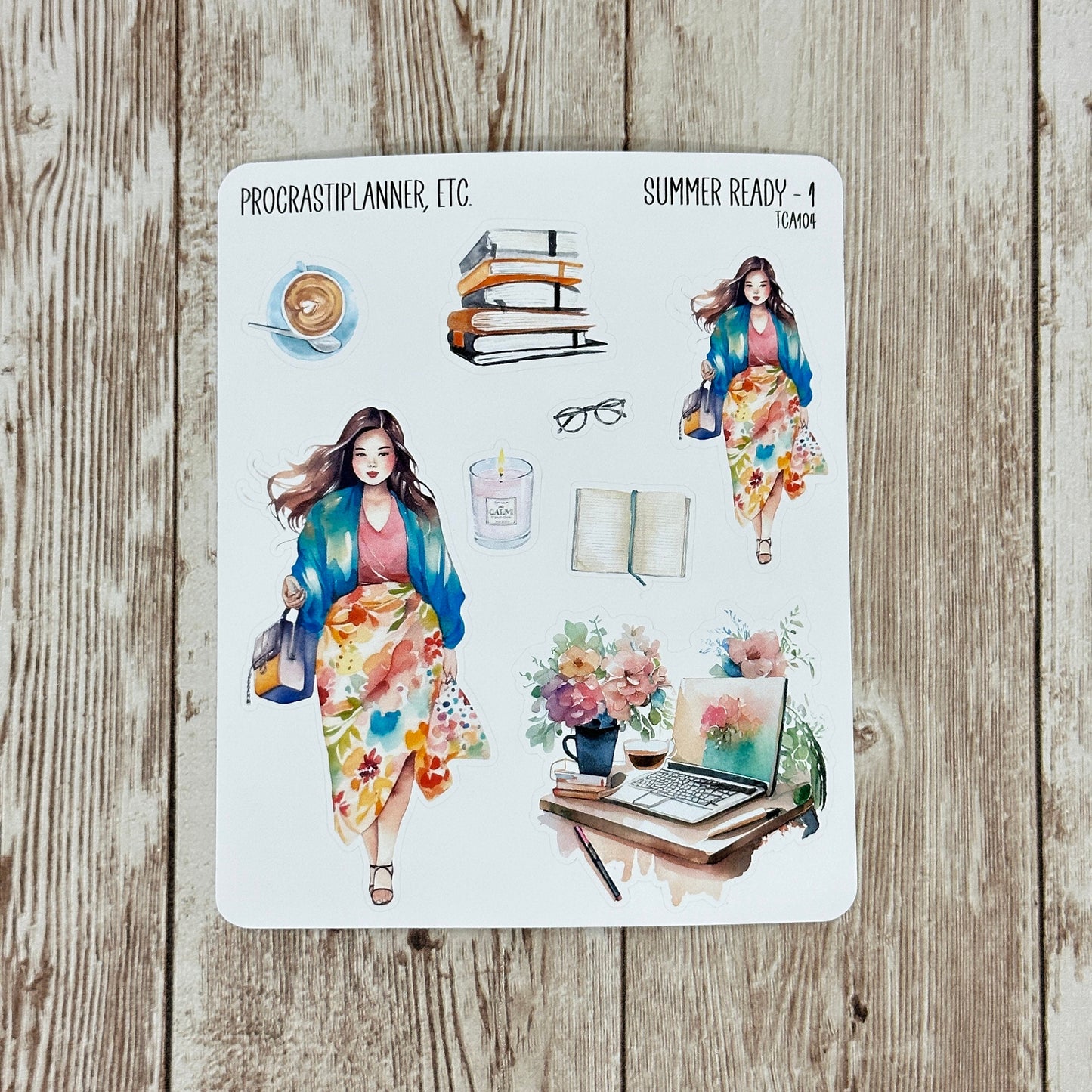 Summer Ready Planner Stickers for Agendas Planners and Journals
