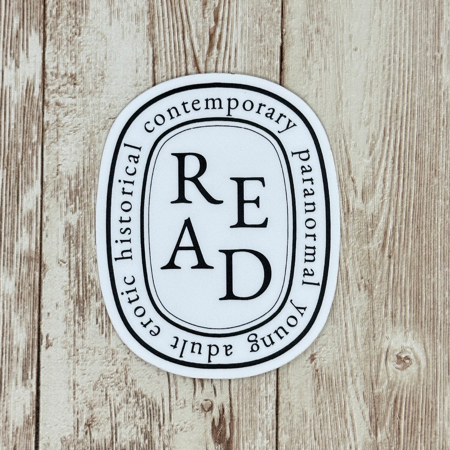 READ Waterproof Sticker, Decal