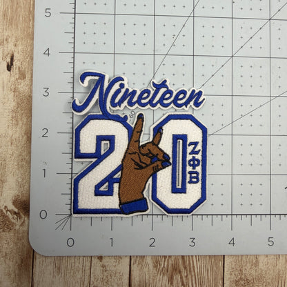 20 with Dove  Iron On Patch