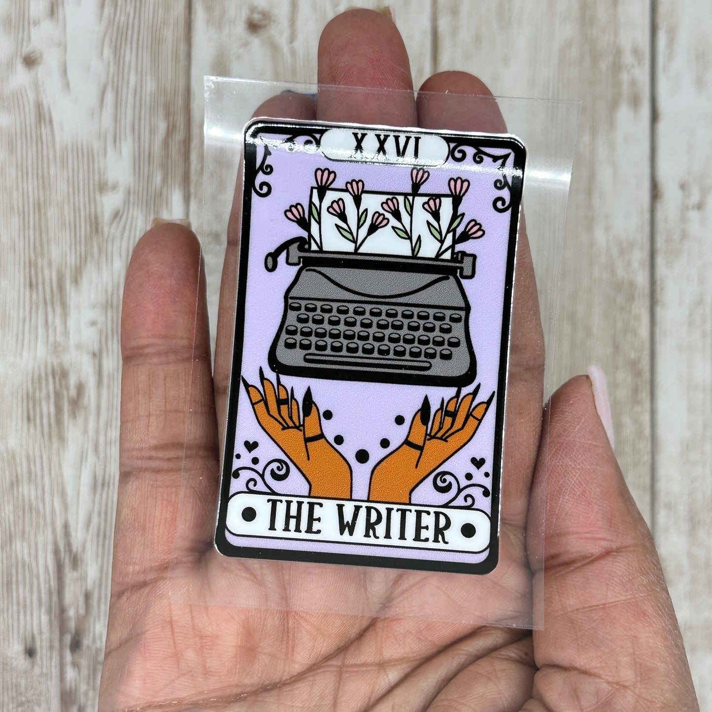 The Writer Tarot UVDTF Decal