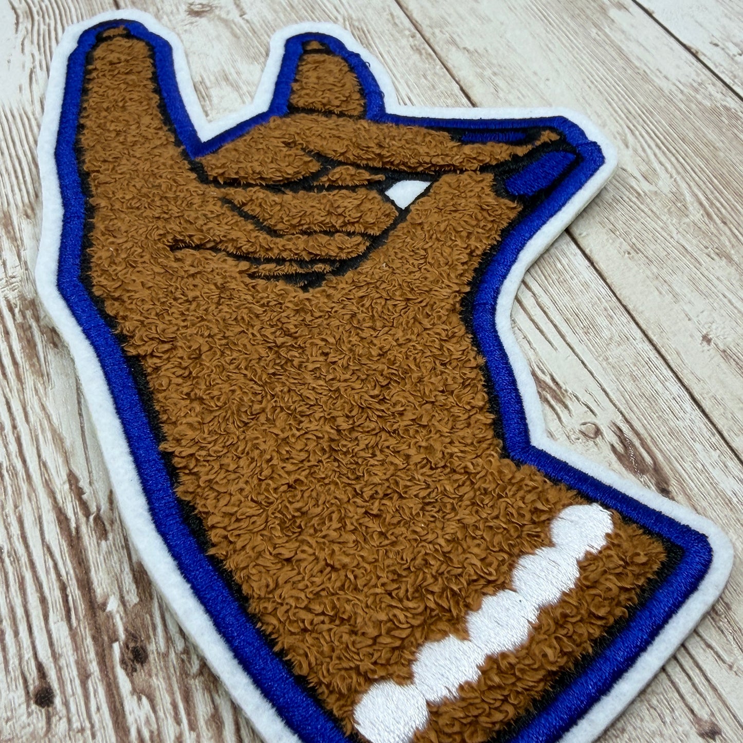 Dove In Flight/Kitty Chenille Iron On Patch