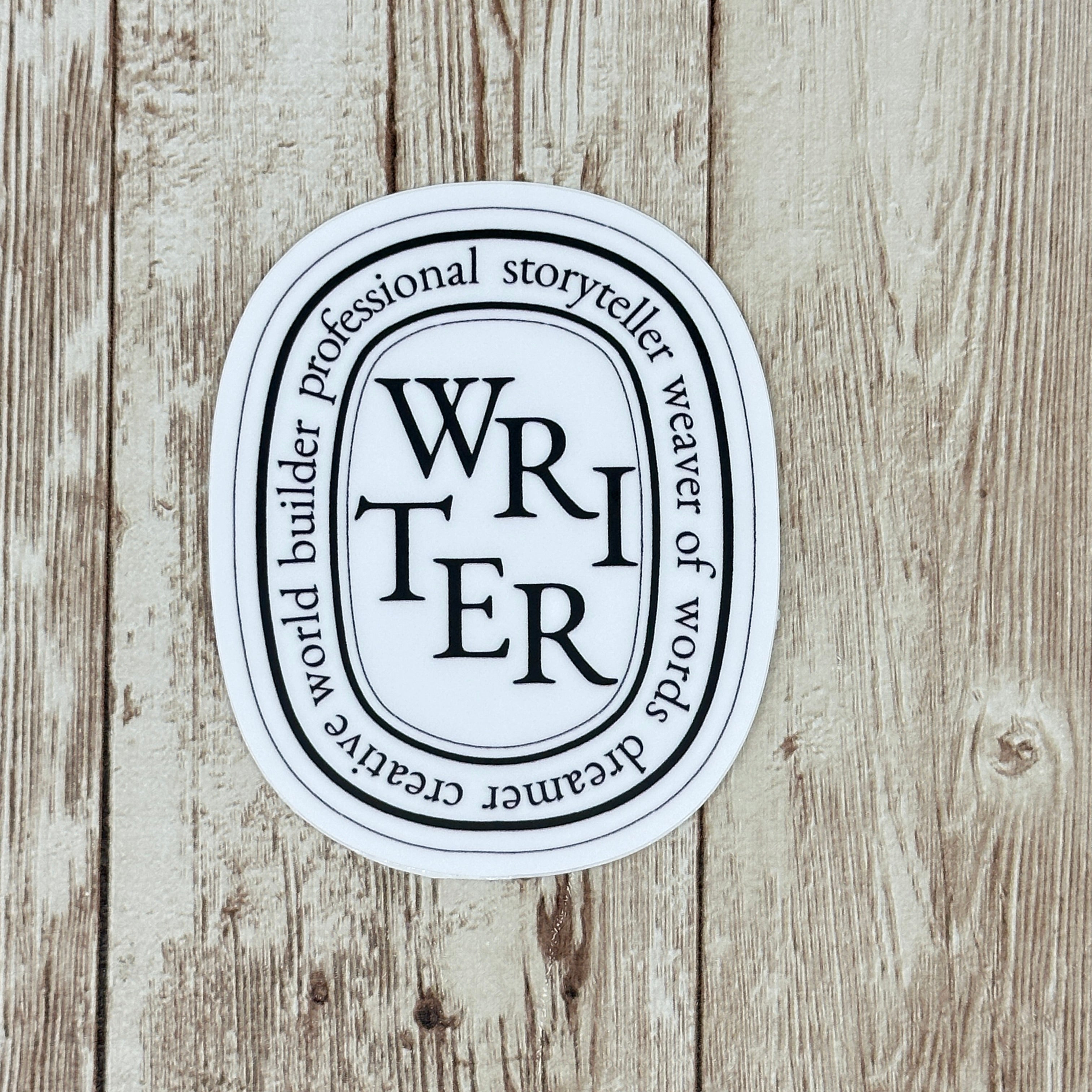 Content Writer Sticker Writer - Candle Style Vinyl Waterproof Sticker, Decal ...