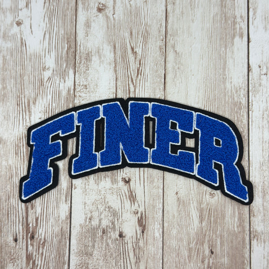 Finer Chenille Iron On Patch