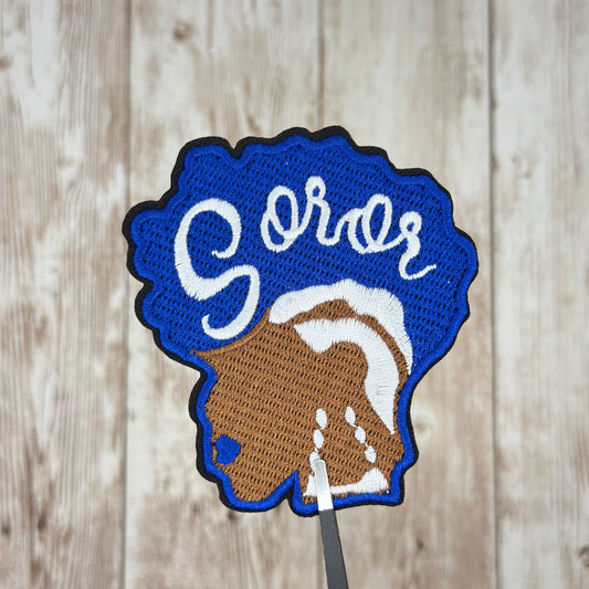 Soror Mohawk Iron On Patch