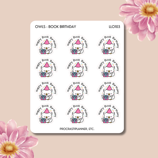 Owl Writing Theme - Happy Book Birthday