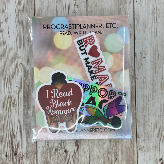 Black Romance Reader Decal Bundle
