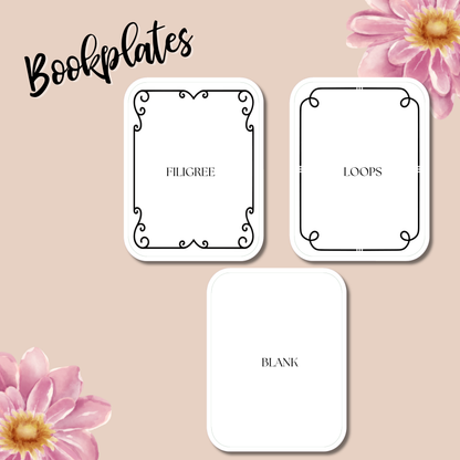 Blank Decorative Bookplates Sets