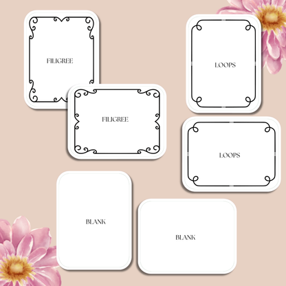 Blank Decorative Bookplates Sets
