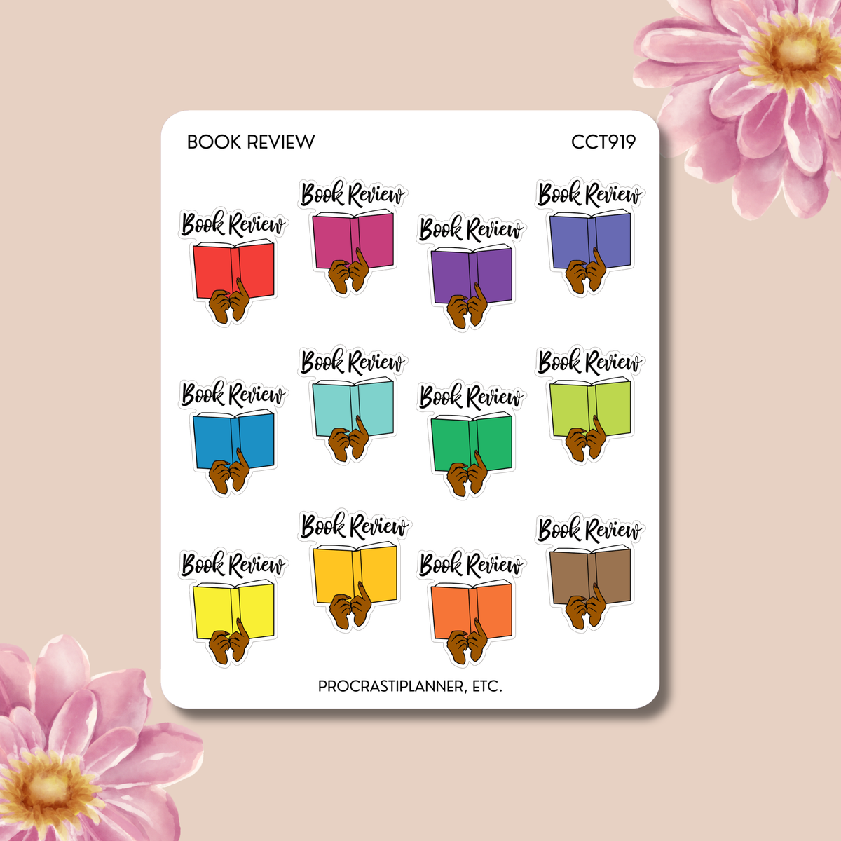 Literature Review Stickers Book Review Planner Stickers – Procrastiplanner, Etc.