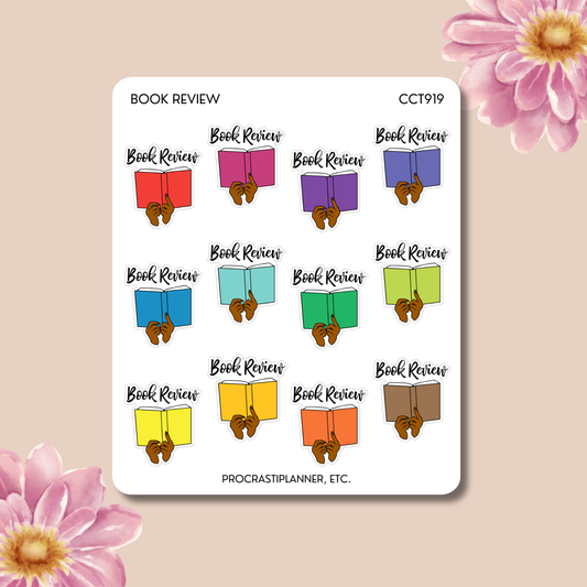 Book Review Planner Stickers