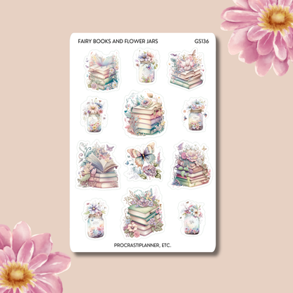 Fairy Books and Flower Jars