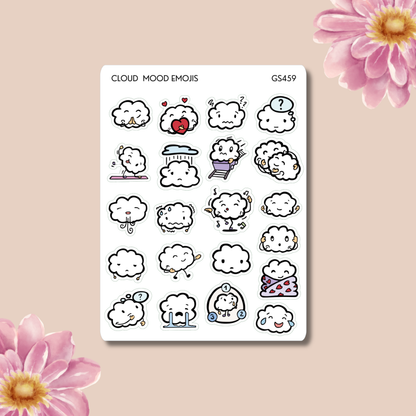 Self-Care - Cloud Emojis Emotion Faces