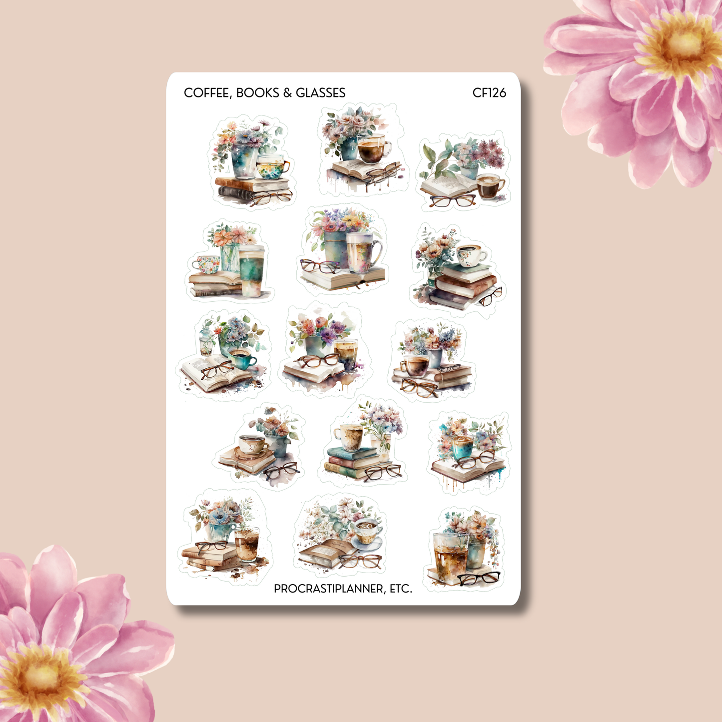 Coffee Books and Glasses