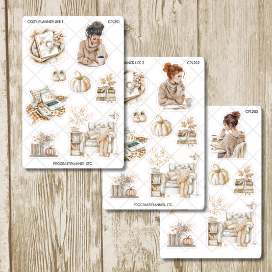 The Cozy Planner Fall Themed Planner Stickers