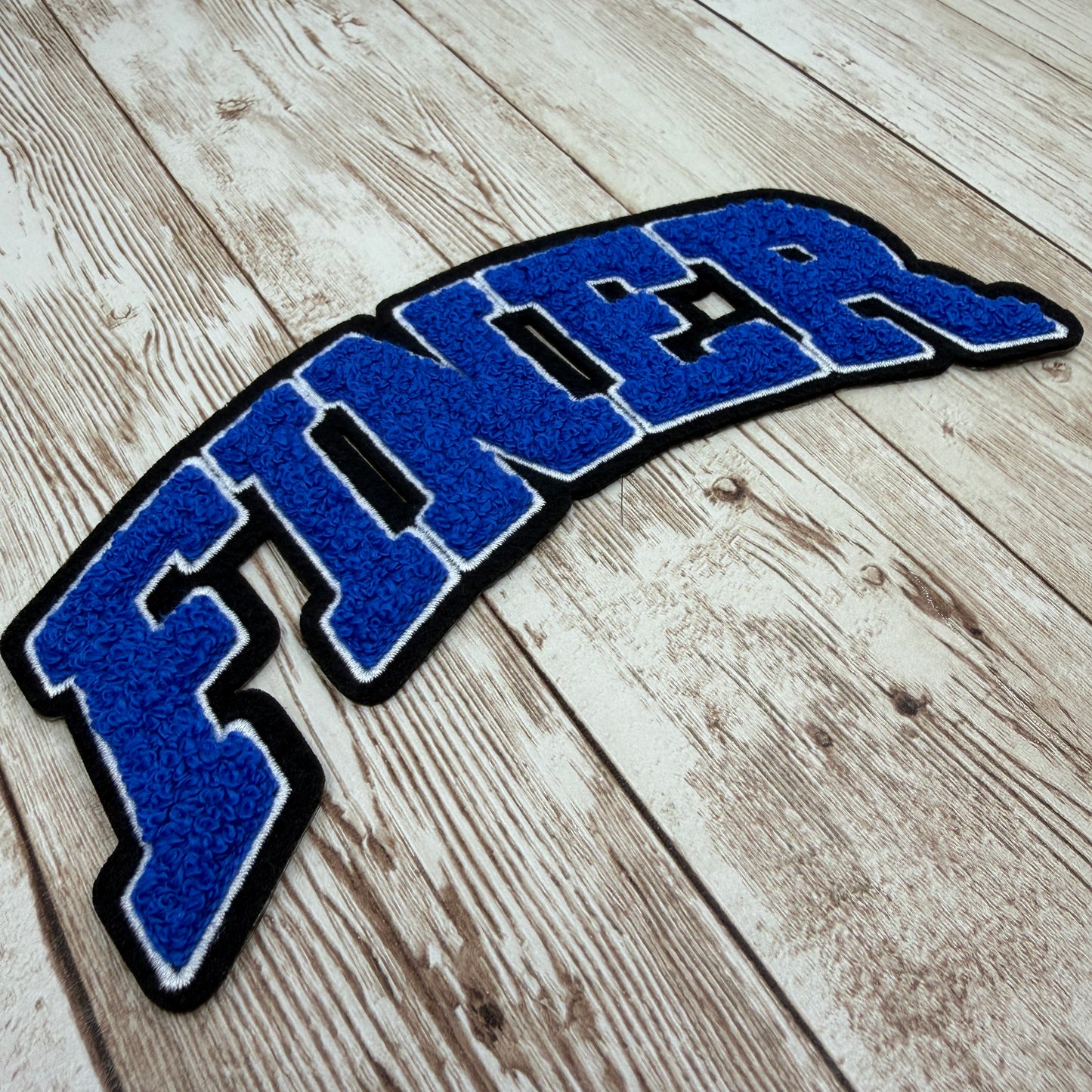 Finer Chenille Iron On Patch