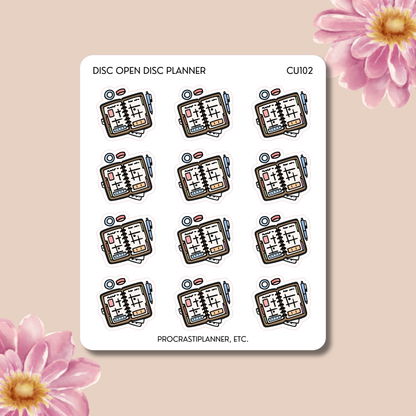 Open Face Disc Planner