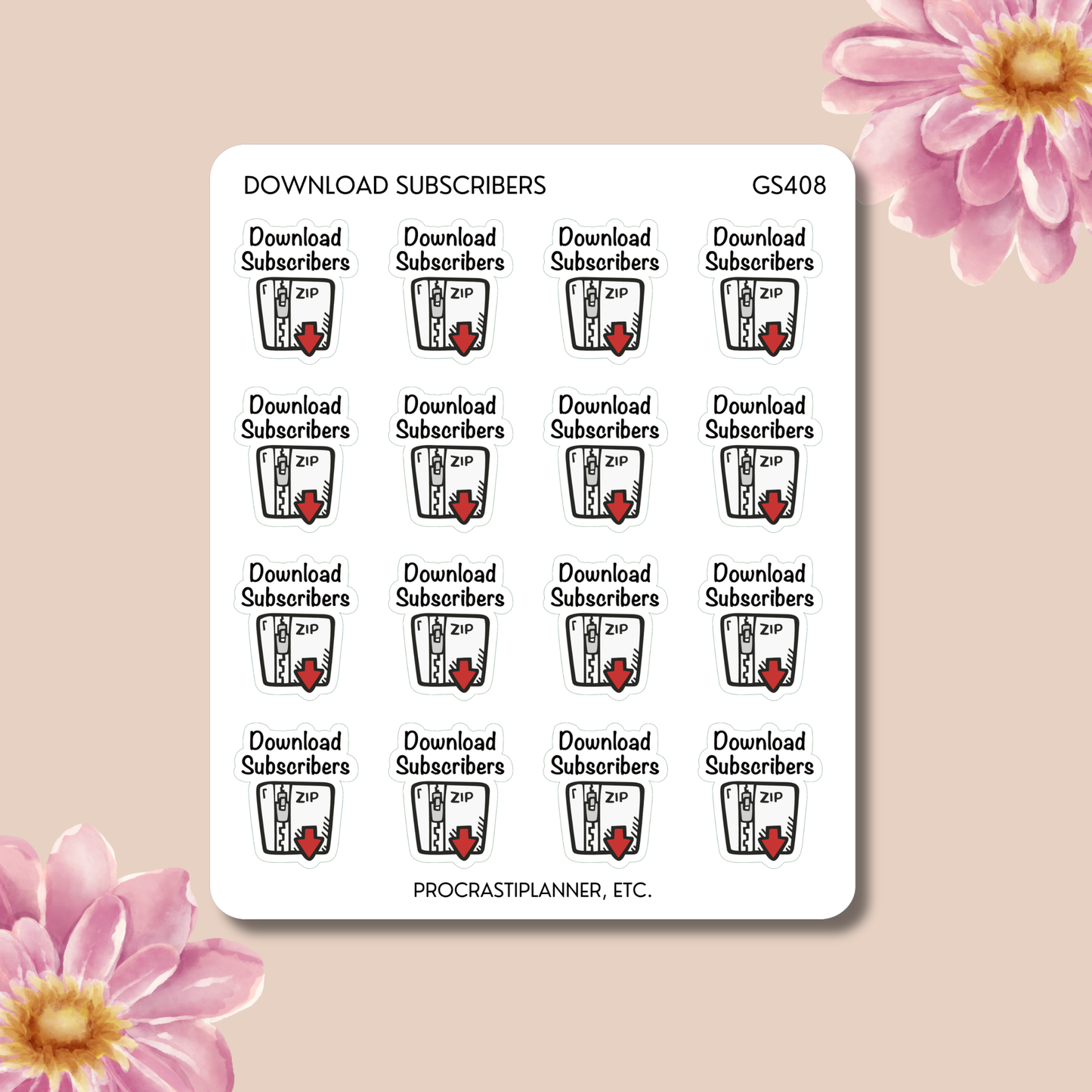 Download Subscribers Stickers