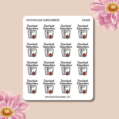 Download Subscribers Stickers