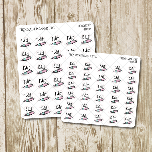 HB90 Method - Edit Planner Stickers