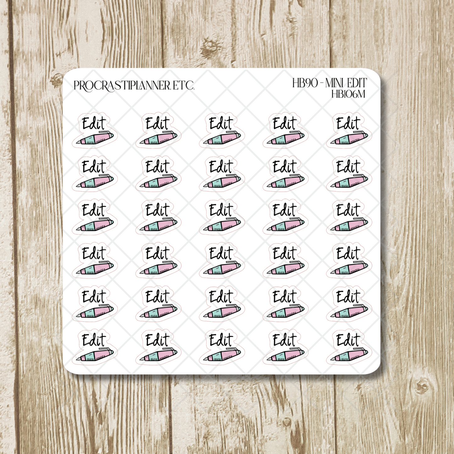 HB90 Method - Edit Planner Stickers