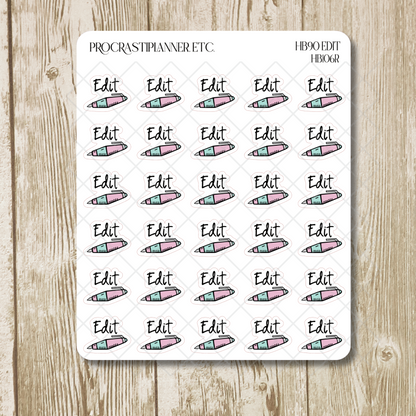 HB90 Method - Edit Planner Stickers