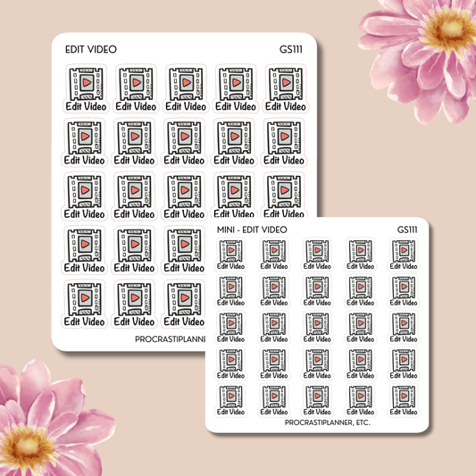 Edit Video Planner Stickers