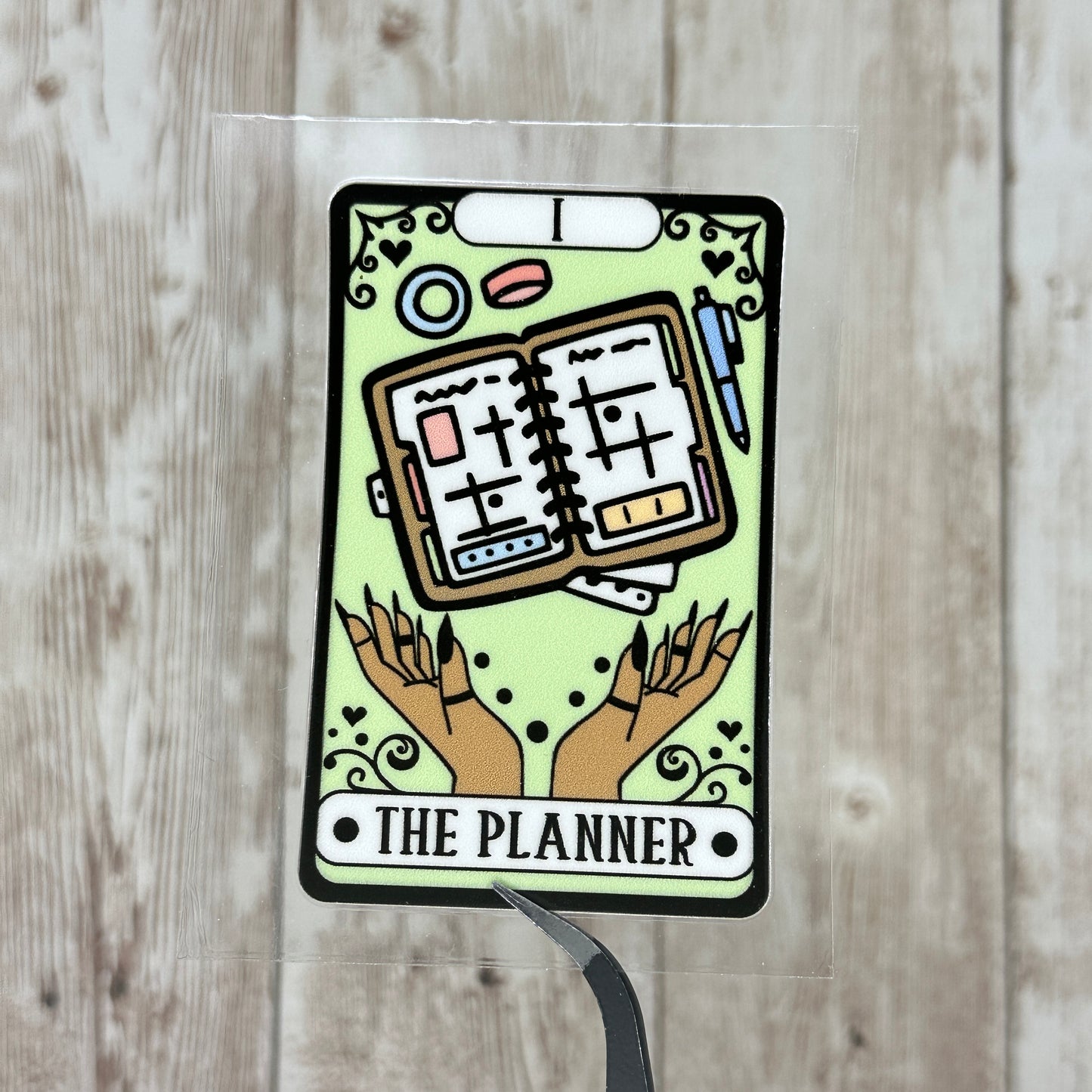 The Planner Tarot UVDTF Decal