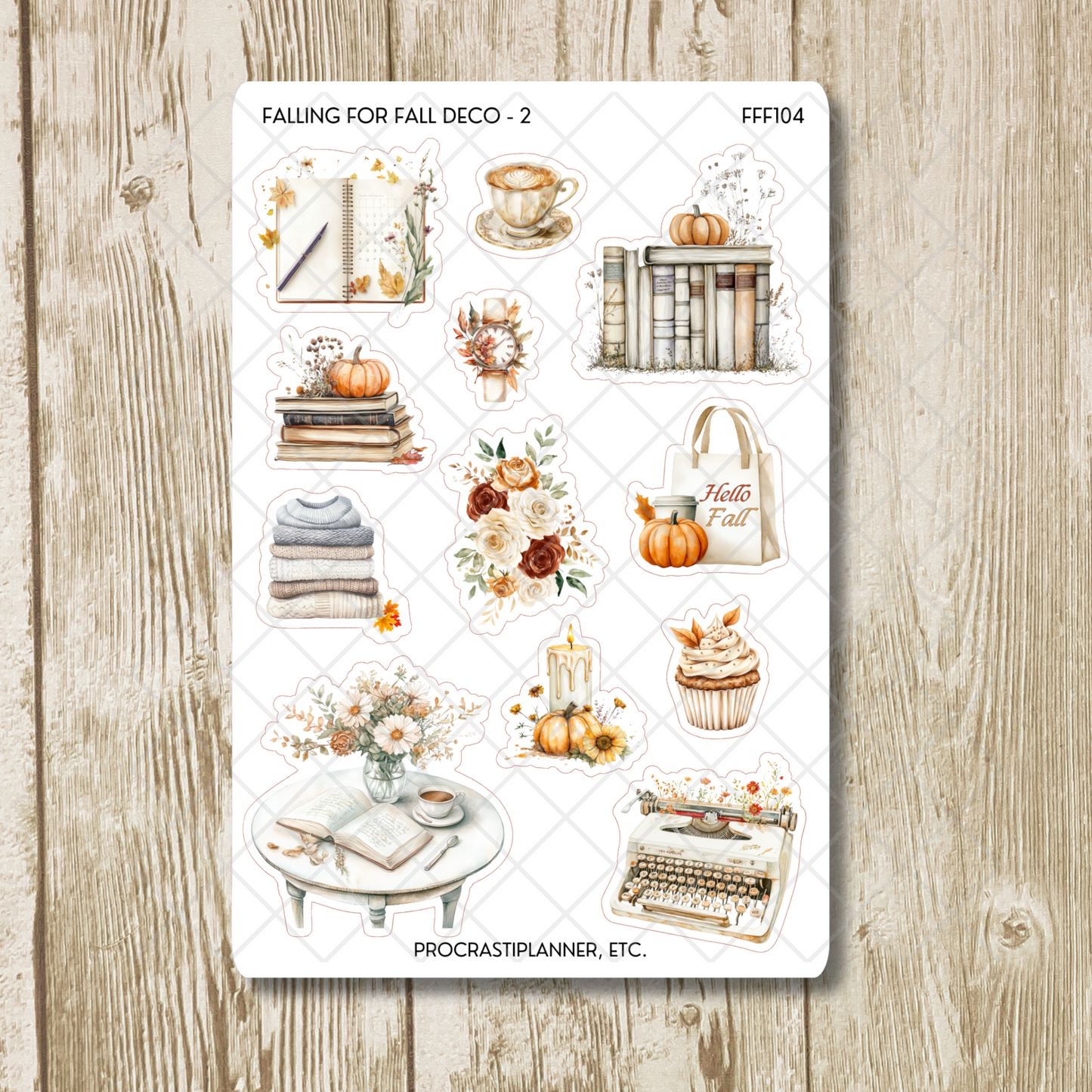 Falling for Fall Deco Planner Stickers