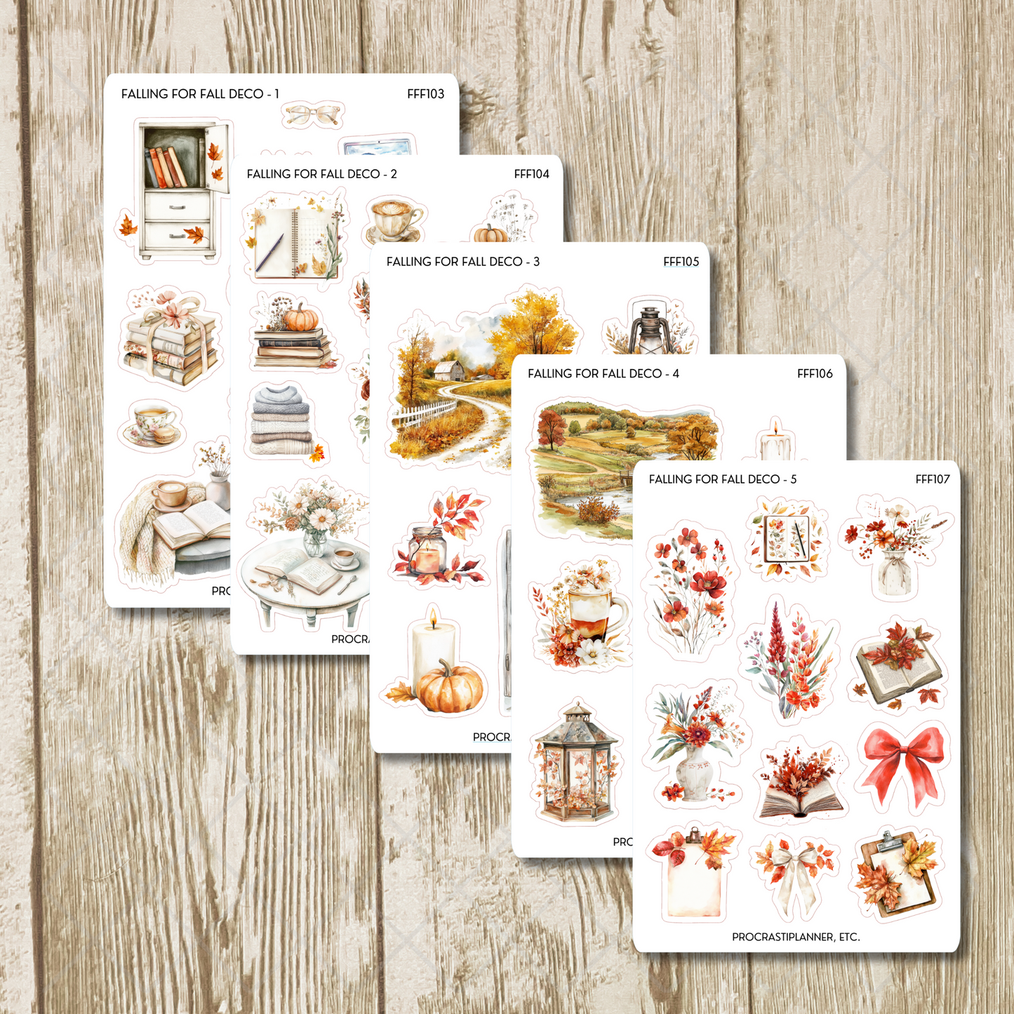 Falling for Fall Deco Planner Stickers